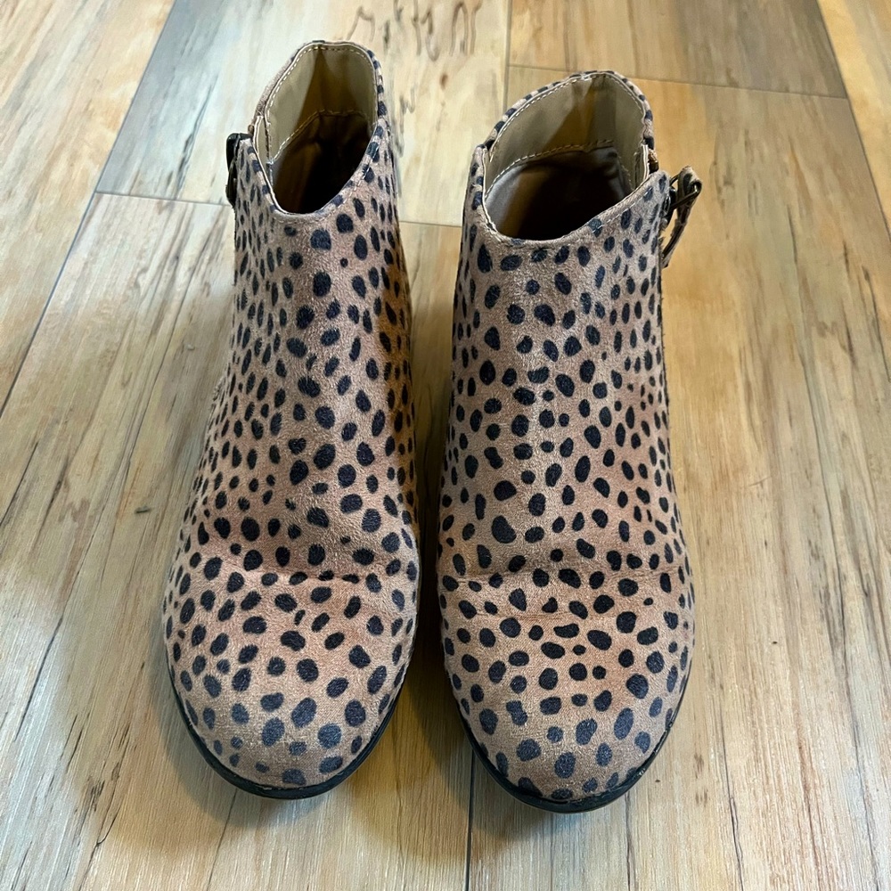 Cat and shack ankle boots - leopard print